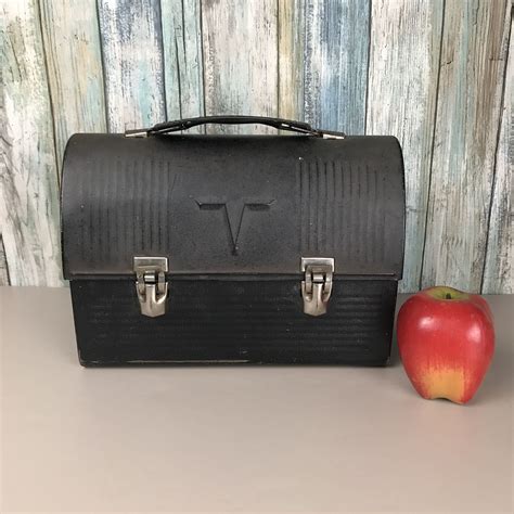 Vintage Dome Metal Lunch Box 